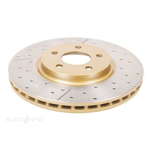 DBA Disc Brake Rotor Single Street Cross Drilled & Slotted - DBA167X