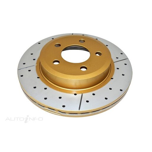 DBA Disc Brake Rotor Single Street Cross Drilled & Slotted - DBA504X