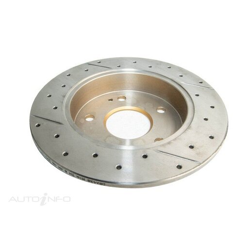 DBA Disc Brake Rotor Single Street Cross Drilled & Slotted - DBA438X