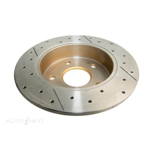 DBA Disc Brake Rotor Single Street Cross Drilled & Slotted - DBA489X