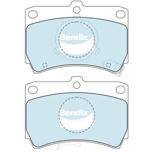 Bendix Ceramic Front Brake Pads - DB406-GCT