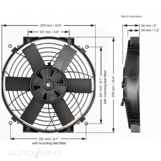 Davies Craig Cooling Fan - Electric - 0147