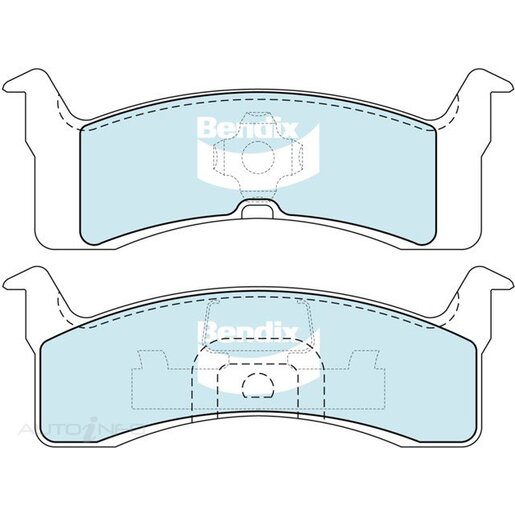 Bendix Ceramic Rear Brake Pads - DB1104-GCT