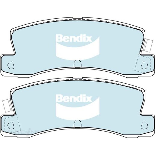 Bendix Ceramic Rear Brake Pads - DB1147-GCT