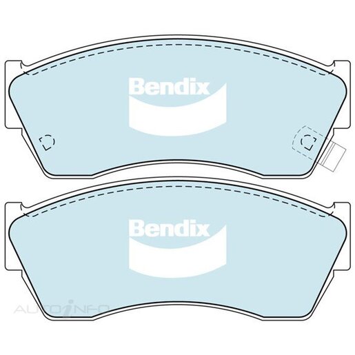 Bendix Ceramic Front Brake Pads - DB1155-GCT