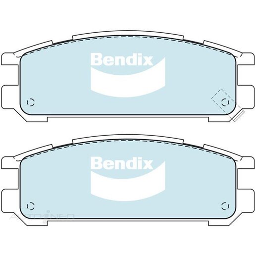 Bendix Ceramic Rear Brake Pads - DB1186-GCT