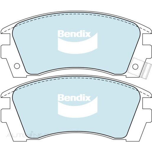 Bendix Ceramic Front Brake Pads - DB1216-GCT