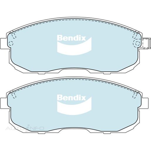 Bendix Ceramic Front Brake Pads - DB1232-GCT