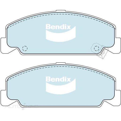 Bendix Ceramic Front Brake Pads - DB1259-GCT