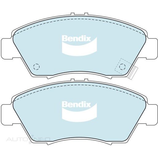 Bendix Ceramic Front Brake Pads - DB1286-GCT