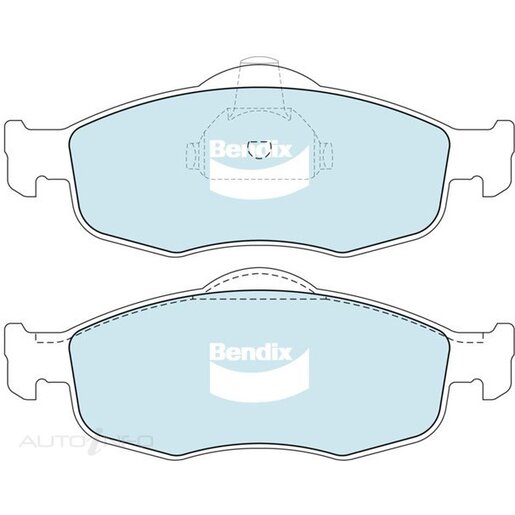 Bendix Ceramic Front Brake Pads - DB1299-GCT