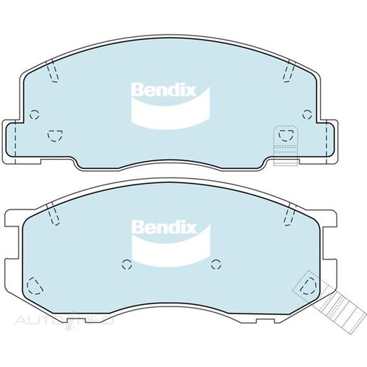 Bendix Ceramic Front Brake Pads - DB1372-GCT