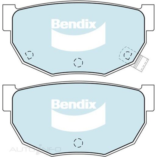 Bendix Ceramic Rear Brake Pads - DB325-GCT