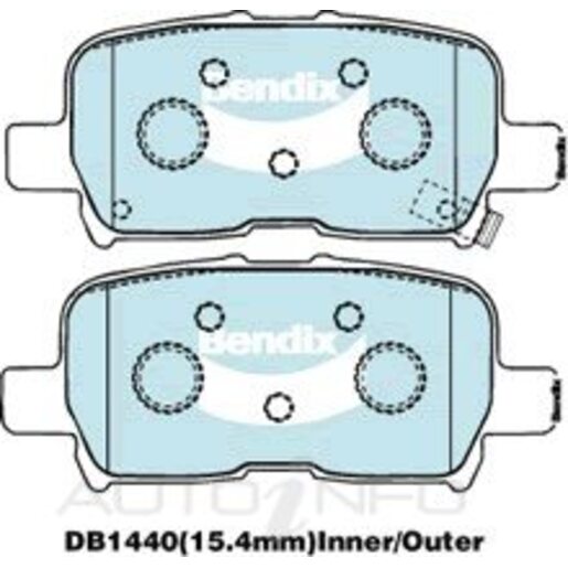 Bendix HD Rear Brake Pads - DB1440-HD