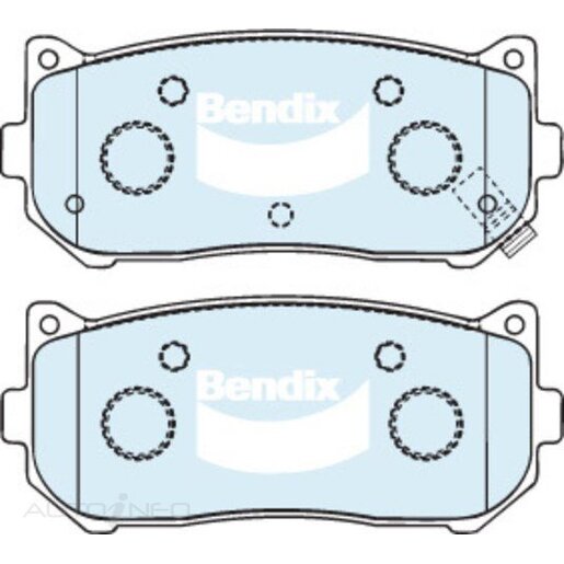 Bendix Rear Brake Pads - DB1466-HD