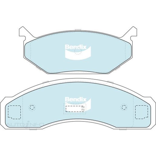 Bendix Ceramic Front Brake Pads - DB1004-GCT