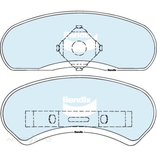 Bendix Ceramic Rear Brake Pads - DB1032-GCT