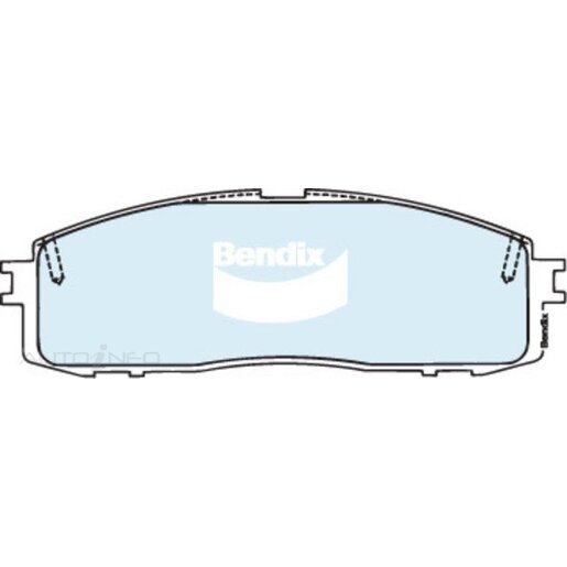 Bendix Ceramic Rear Brake Pads - DB1244-GCT