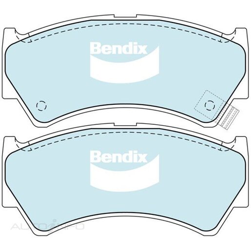 Bendix Ceramic Front Brake Pads - DB1367-GCT