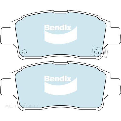 Bendix Ceramic Front Brake Pads - DB1378-GCT