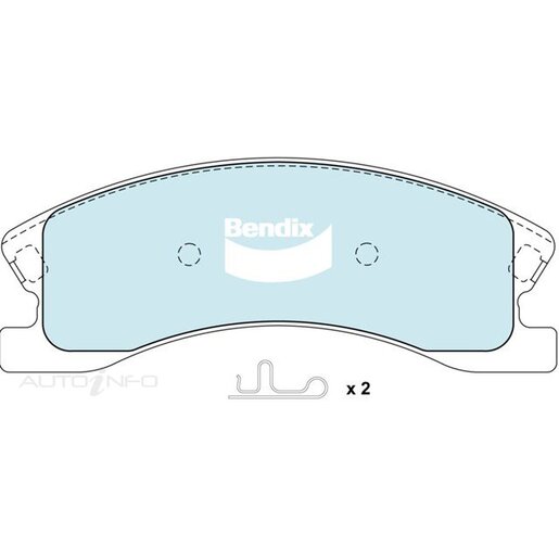 Bendix 4WD Front Brake Pads - DB1716-4WD