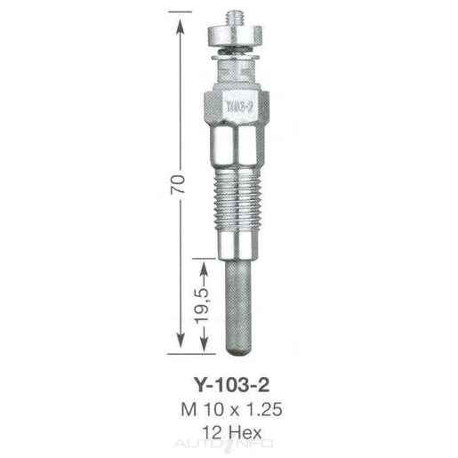 NGK Diesel Glow Plug - Y-103-2