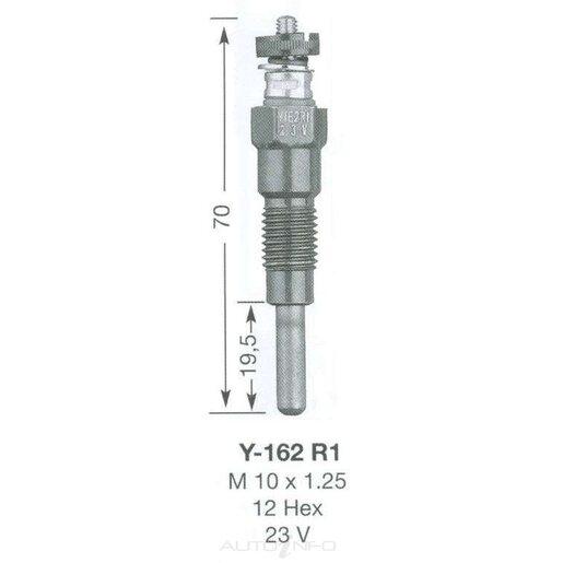 NGK Diesel Glow Plug - Y-162R1