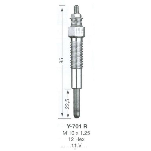 NGK Diesel Glow Plug - Y-701R