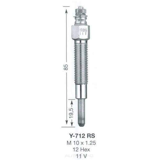 NGK Diesel Glow Plug - Y-712RS