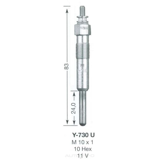 NGK Diesel Glow Plug - Y-730U