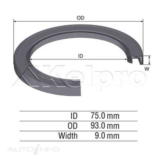 Kelpro Crankshaft Rear Seal (Rear Main Seal) - 97780