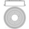 Protex Brake Drum Rear - DRUM1739