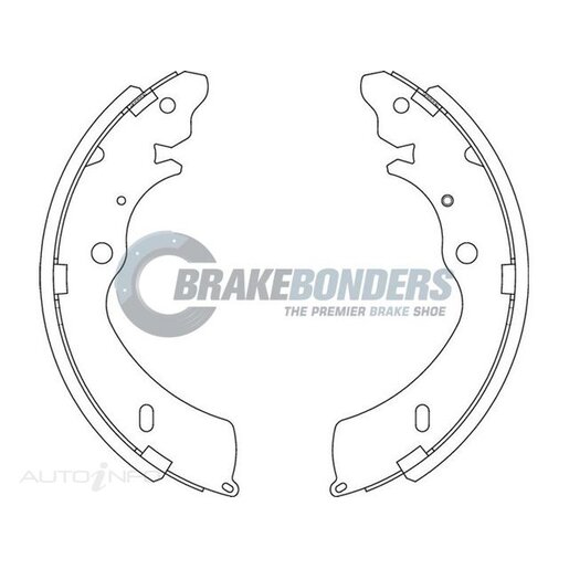 Brake Bonders Rear Brake Shoes - N1824