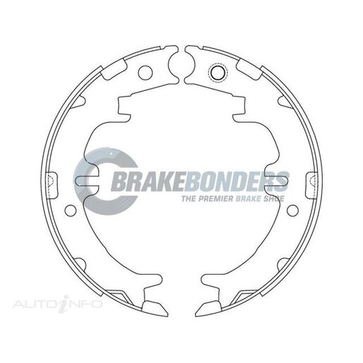 Brake Bonders Parking Brake Shoe - N1794