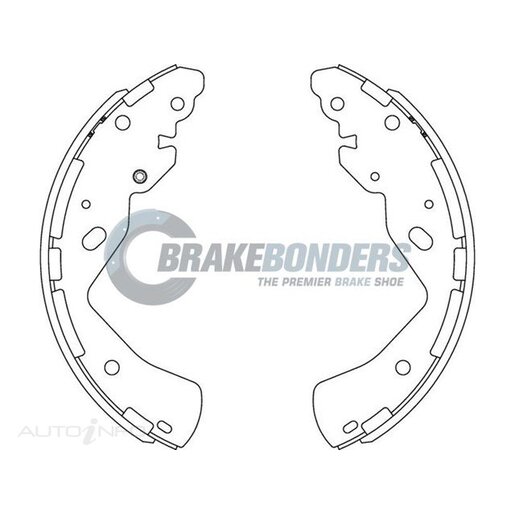 Brake Bonders Rear Brake Shoes - N1822