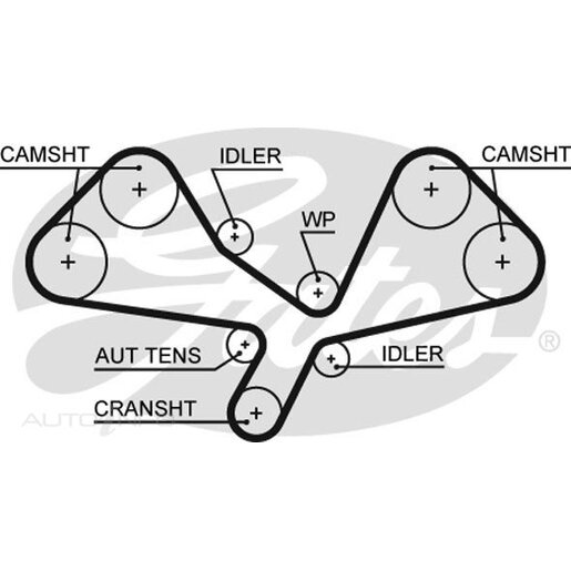 Gates Timing Belt - T330