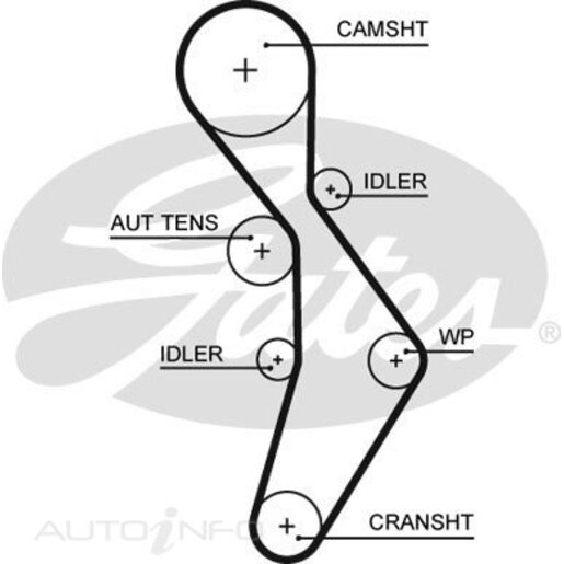 Gates Timing Belt - T334