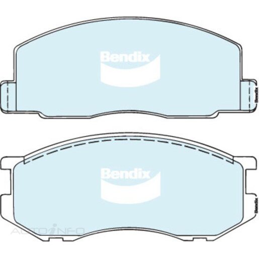 Bendix Ceramic Front Brake Pads - DB1513-GCT