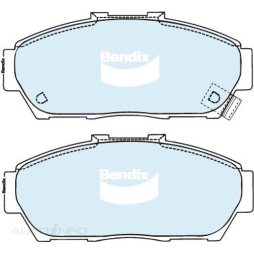 Bendix Ceramic Rear Brake Pads - DB1142-GCT