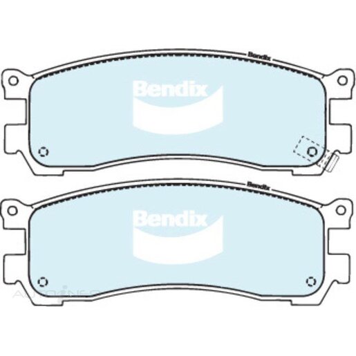 Bendix Rear Brake Pads - DB1222-GCT