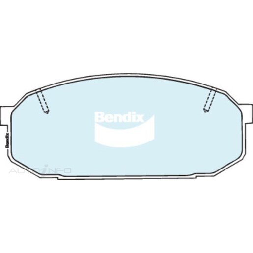 Bendix Ceramic Front Brake Pads - DB1287-GCT