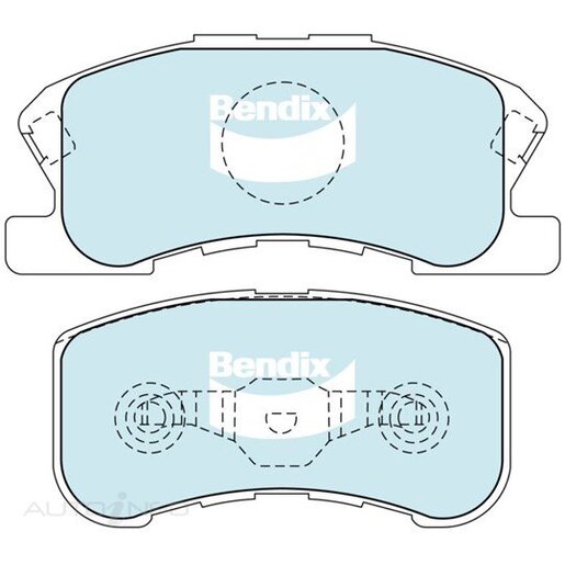 Bendix Ceramic Front Brake Pads - DB1380-GCT