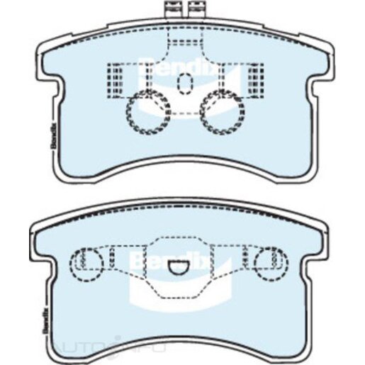 Bendix Front Brake Pads - DB1303-GCT