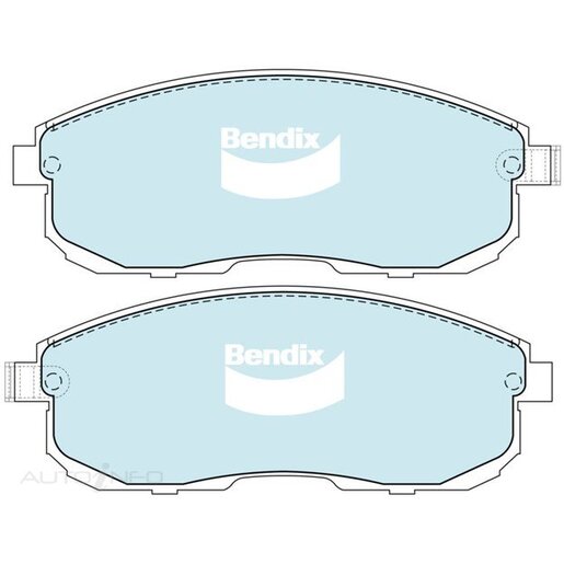 Bendix Ceramic Front Brake Pads - DB1485-GCT