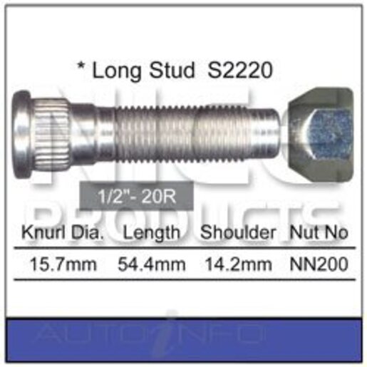 Nice Products Wheel Stud & Nut Set - NS286