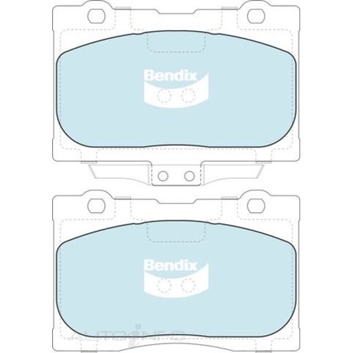 Bendix Front Brake Pads - DB1735-GCT