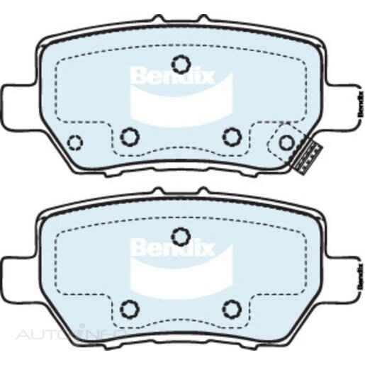 Bendix Rear Brake Pads - DB1736-GCT