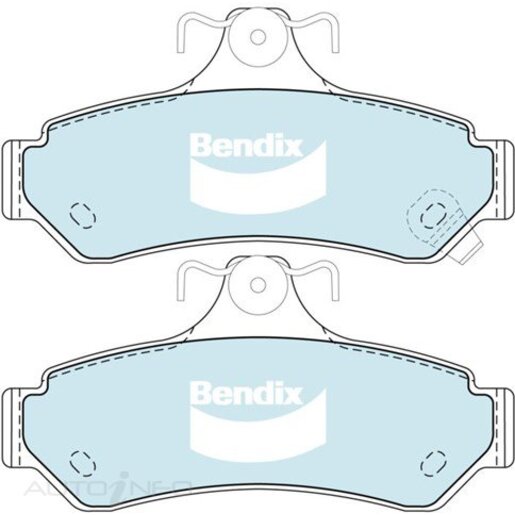 Bendix Ceramic Rear Brake Pads - DB1475-GCT