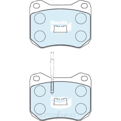 Bendix Front Brake Pads - DB142-GCT