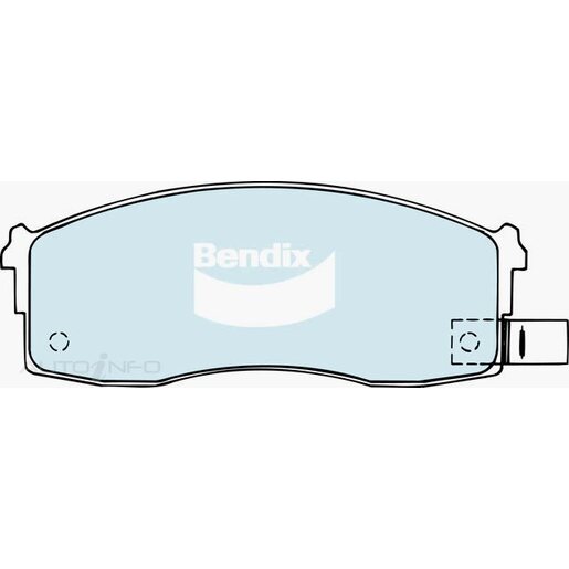 Bendix Front Brake Pads - DB345-GCT